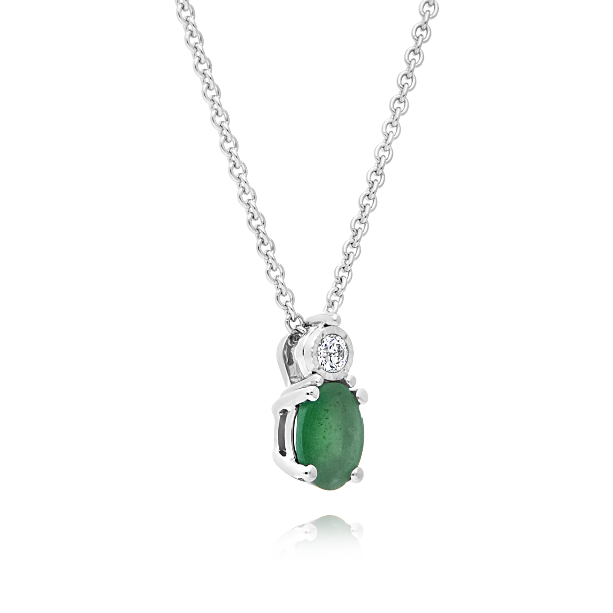 Emerald & Diamond Pendant