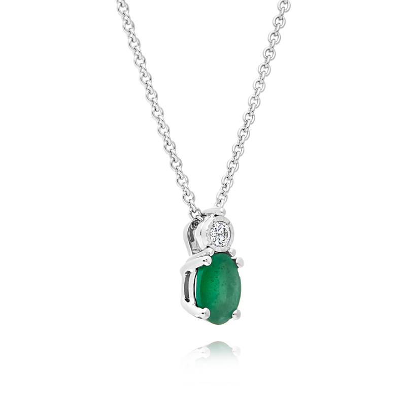 Emerald & Diamond Pendant