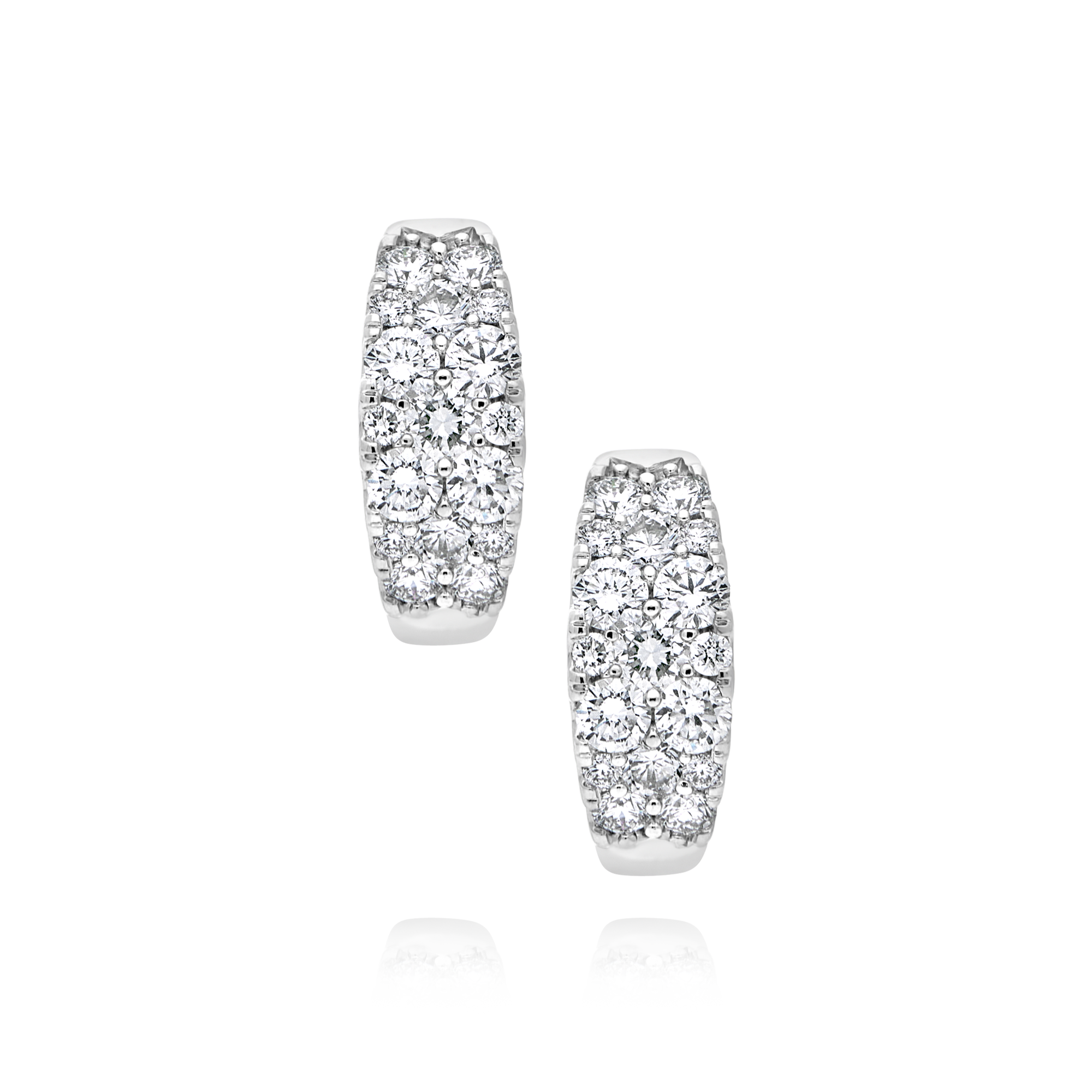 18ct Diamond Hoop Earrings