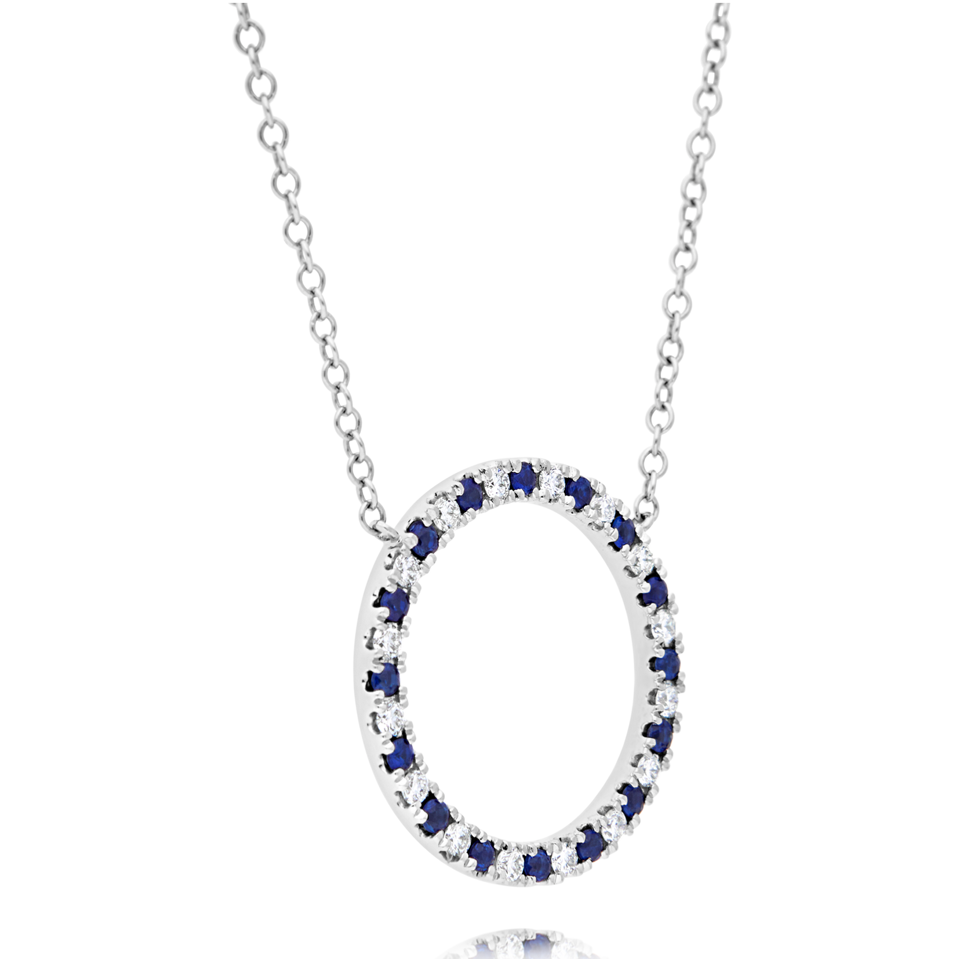 18ct Sapphire Diamond Circle Of Life Pendant Appleby Jewellers