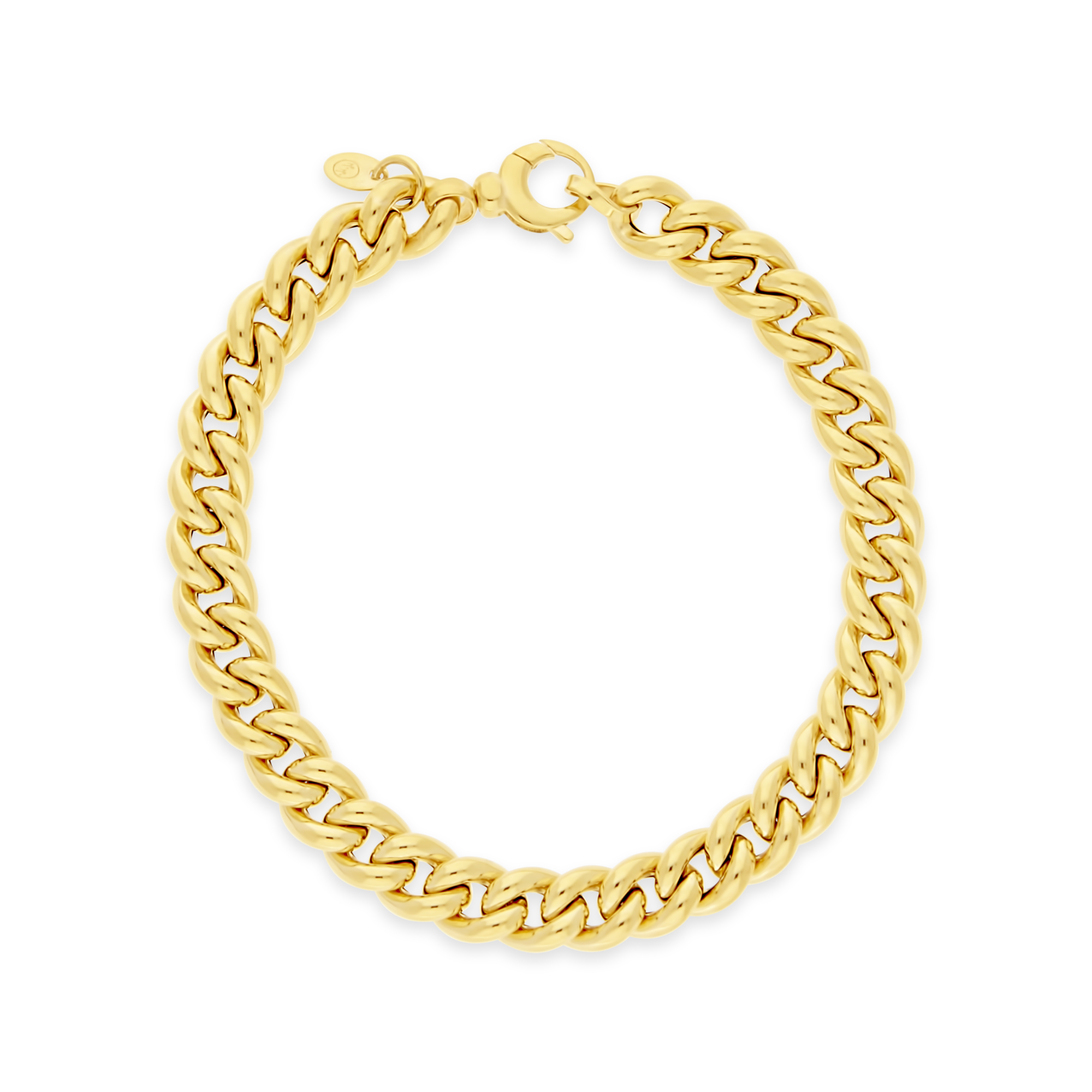 Pre-Owned 9ct Gold Curb Bracelet With Heart Padlock – Charles Fish