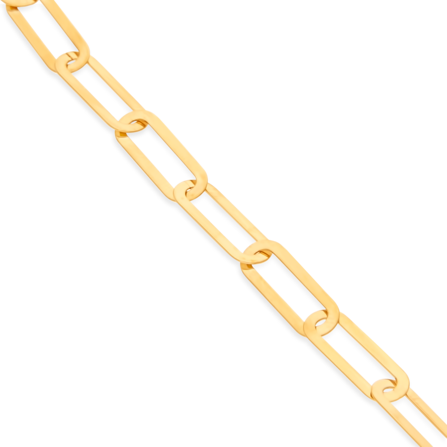 9ct Gold Oval Link Chain Bracelet