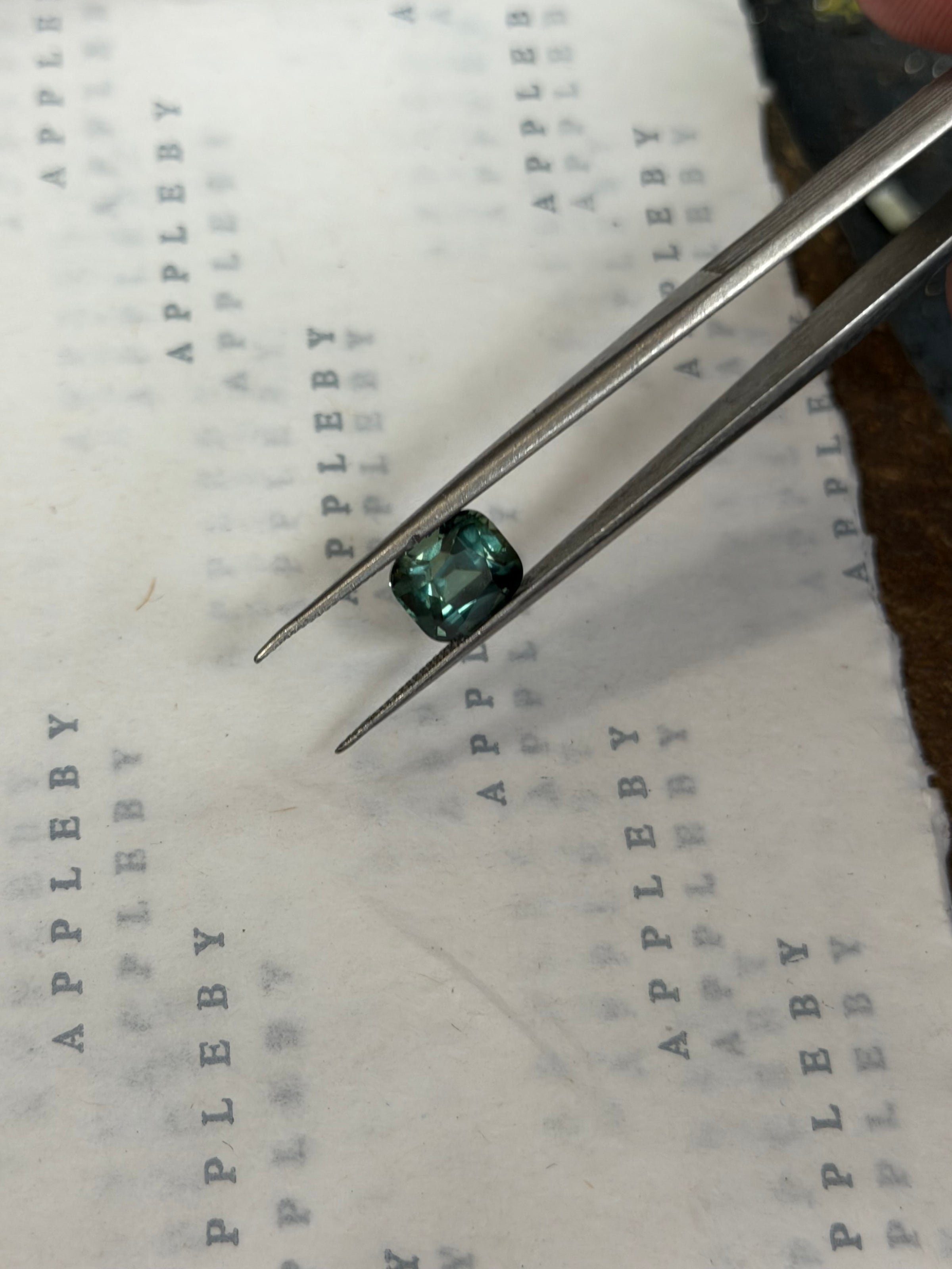 The Tranquility - Cushion Cut Green Sapphire (3.54ct)