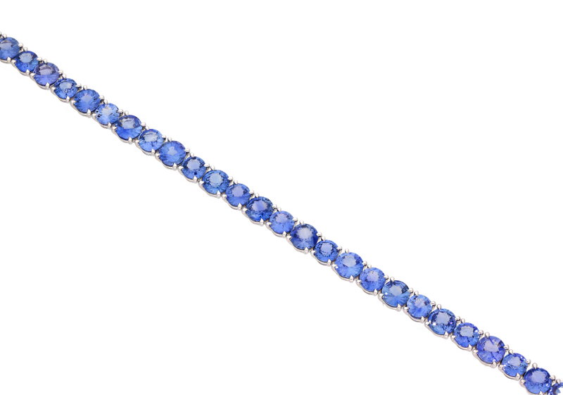Cornflower Blue Sapphire Bracelet - Appleby Jewellers Dublin