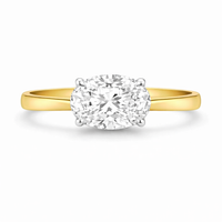 Elegant 1.50ct east-west oval diamond ring by Appleby Jewellers Dublin showcasing a sparkling center stone and sleek band design.