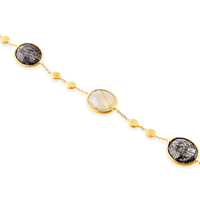 14ct Gold Quartz Bracelet