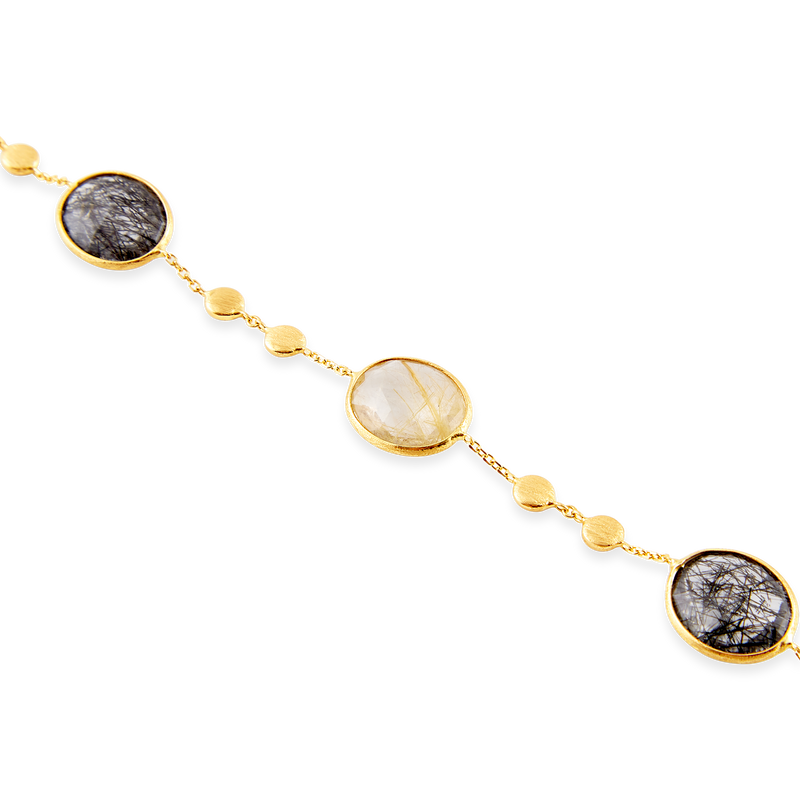 14ct Gold Quartz Bracelet