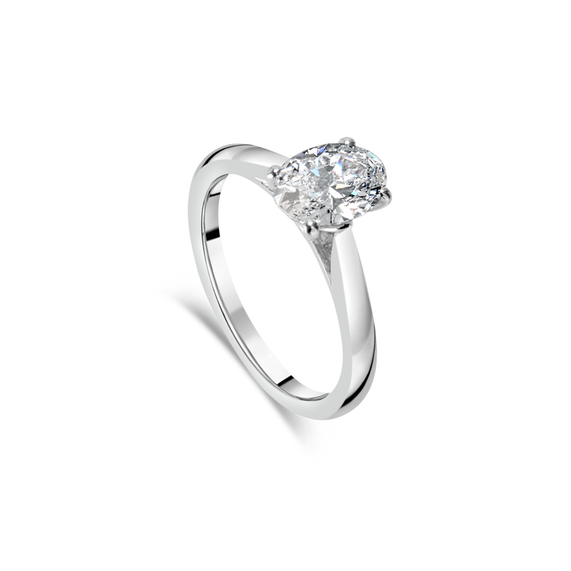 J'adore Oval Solitaire Engagement Ring