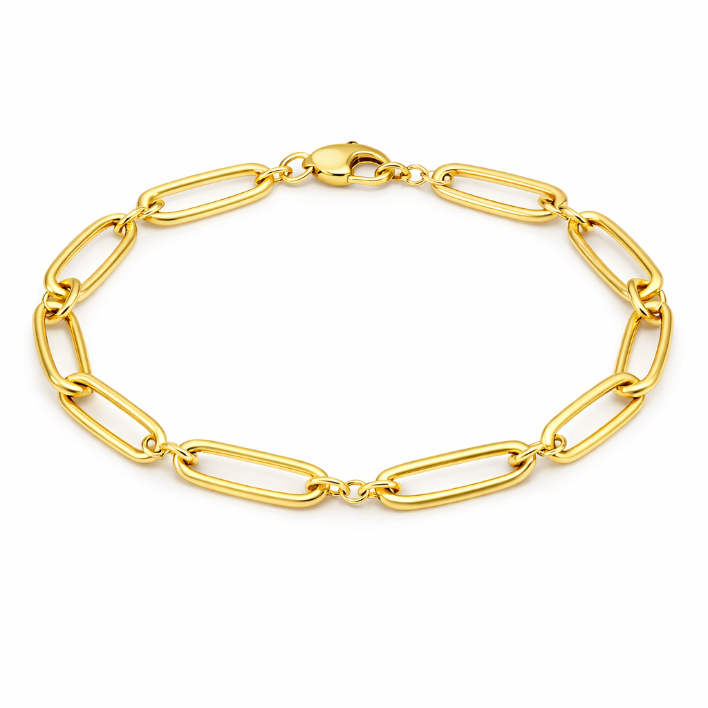 18ct Gold Long Oval Link Bracelet - Appleby Jewellers Dublin