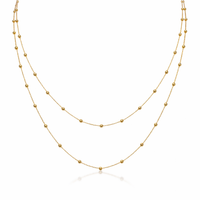 18ct Gold Beaded Double-Row Necklace - Appleby Jewellers Dublin