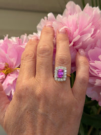 The Flower Pink Sapphire Ring