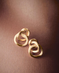 Jaipur 18ct Gold Link Earrings - Appleby Jewellers Dublin