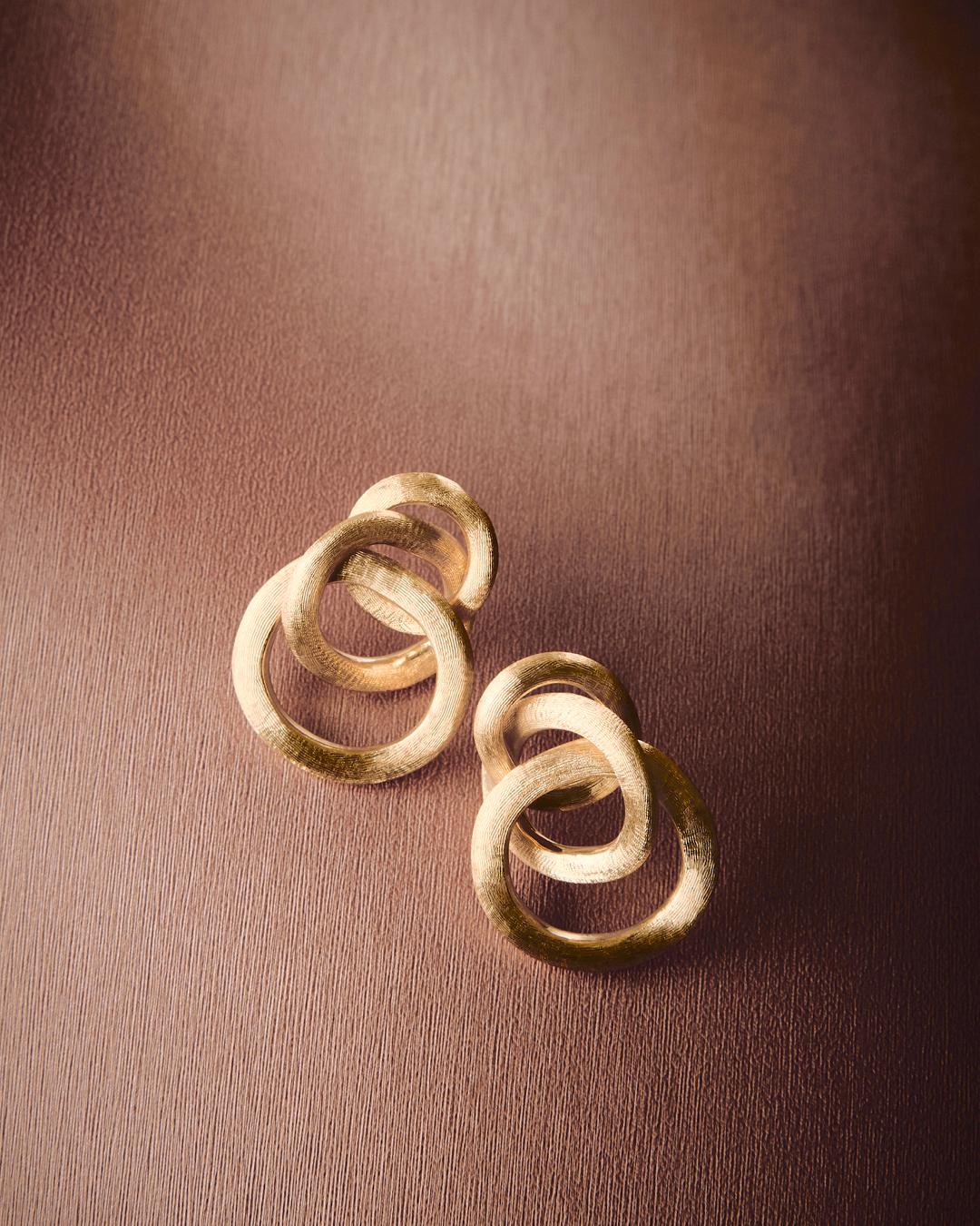 Jaipur 18ct Gold Link Earrings - Appleby Jewellers Dublin
