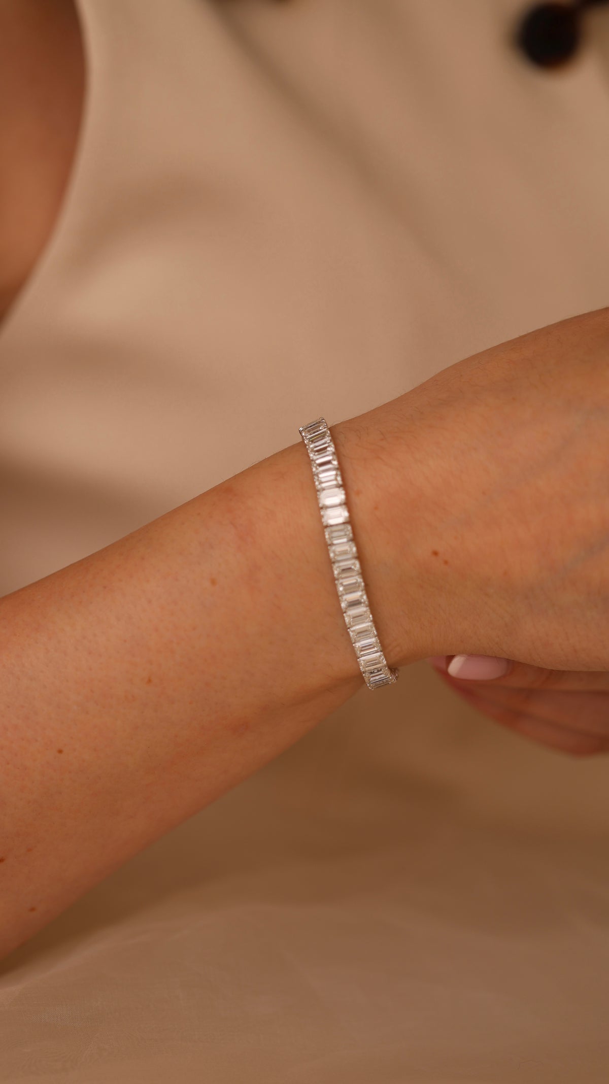 The Emerald Diamond Tennis Bracelet