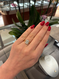 Emerald Cut Bezel Ring (2.01ct)