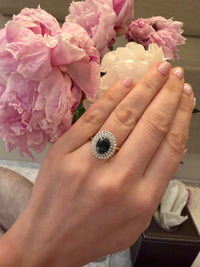 Teal Sapphire Corrine Ring