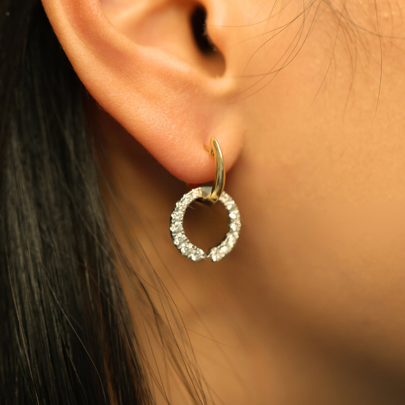 Diamond Lunar Earrings