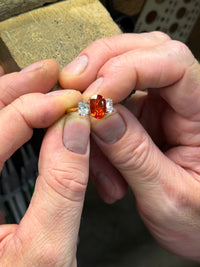 The Trinity Orange Sapphire Ring (4.71ct)