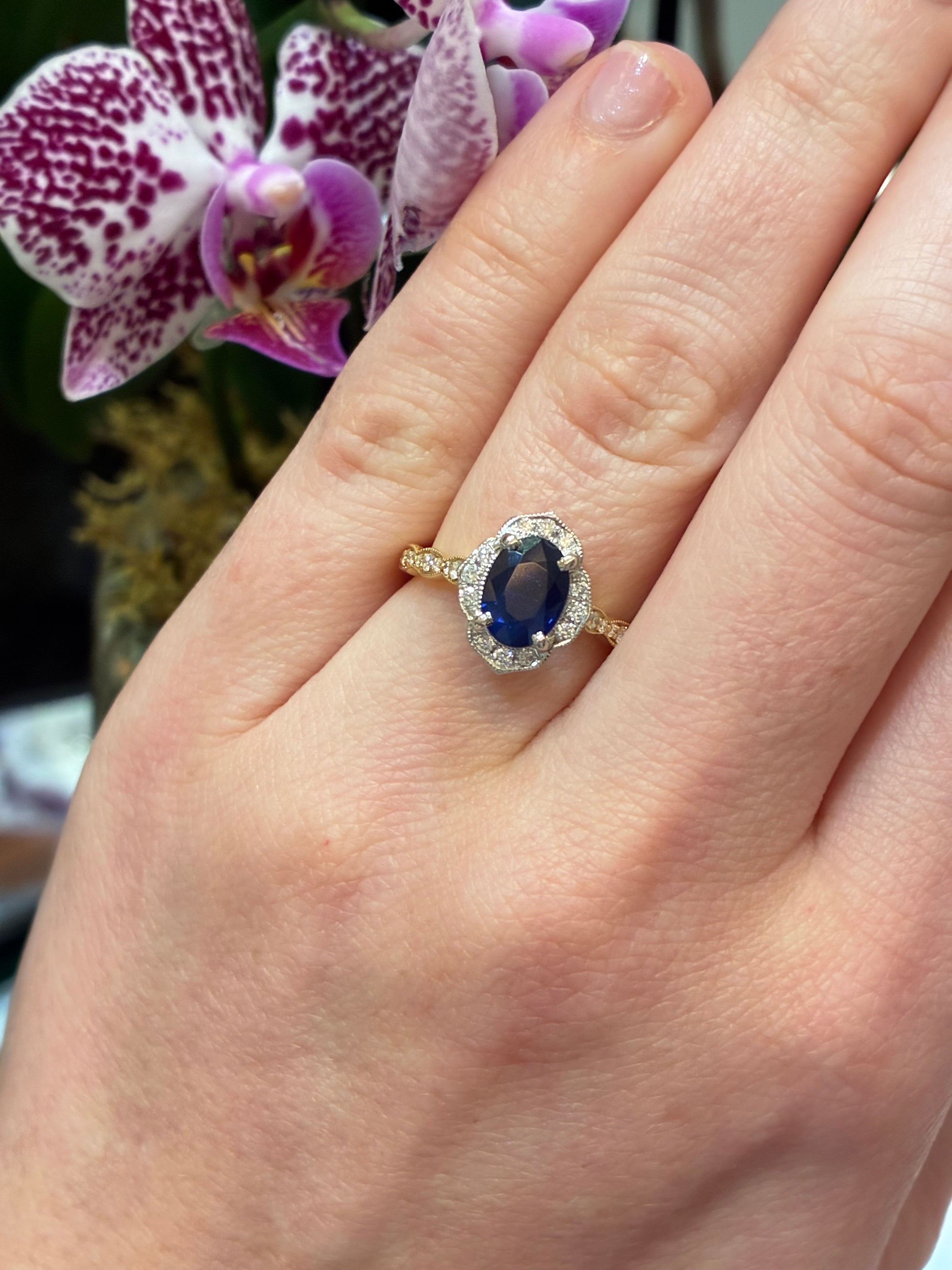 Kate Heritage Blue Sapphire Ring