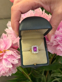 The Flower Pink Sapphire Ring