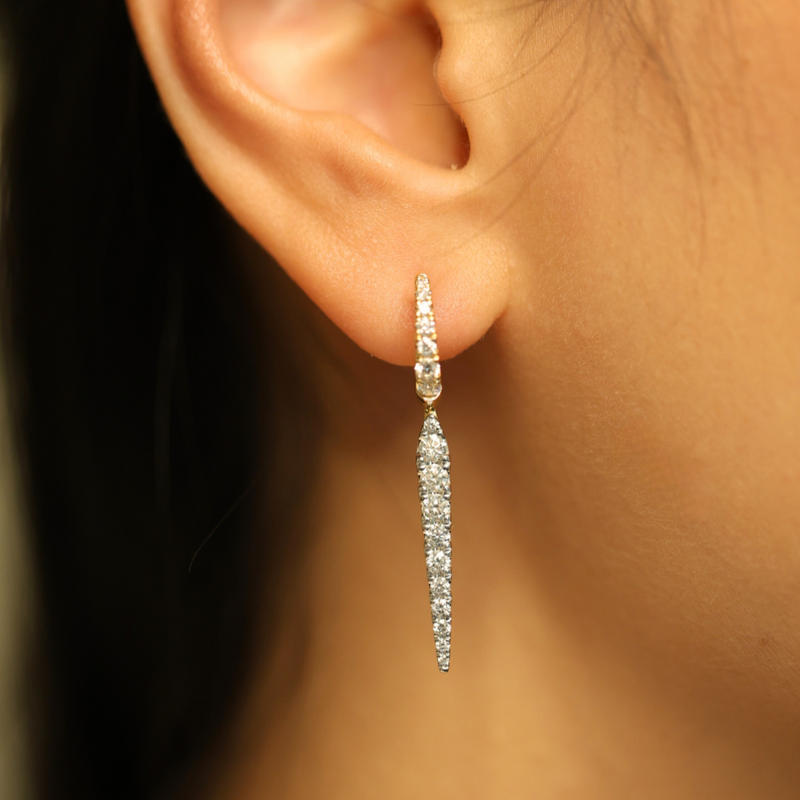 Diamond Drop Earrings