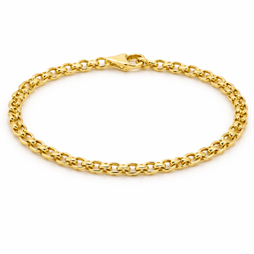9ct Gold Belcher Link Bracelet - Appleby Jewellers Dublin