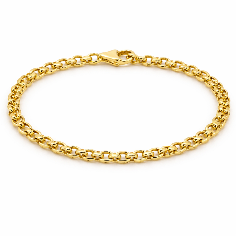 9ct Gold Belcher Link Bracelet - Appleby Jewellers Dublin