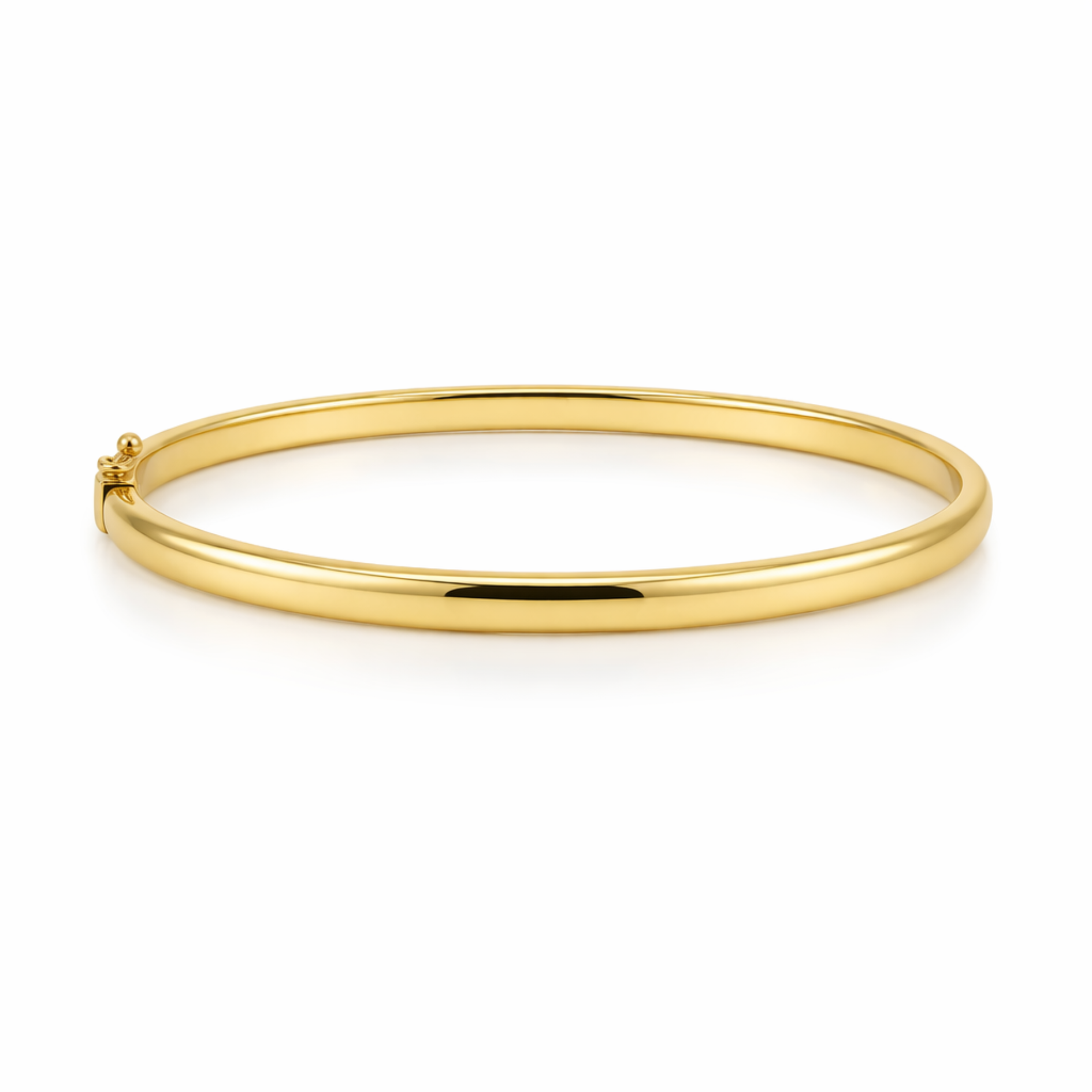 9ct gold bangle bracelet from Appleby Jewellers Dublin, featuring a sleek and polished gold design for elegant wristwear.