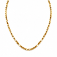 9ct yellow gold belcher chain necklace with interlocking links, crafted by Appleby Jewellers Dublin.