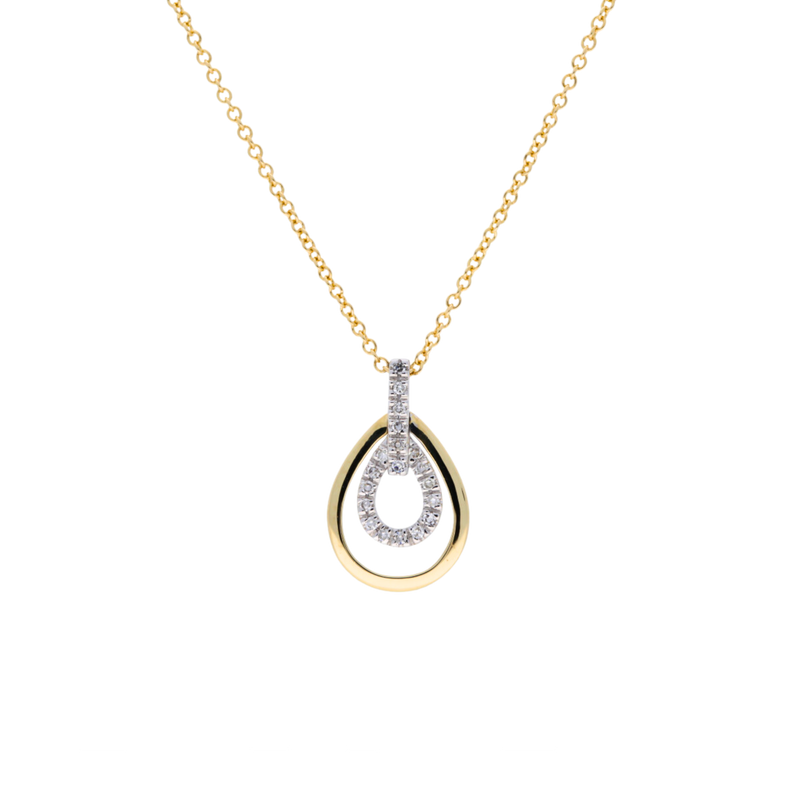 Diamond Drop Pendant - Appleby Jewellers Dublin