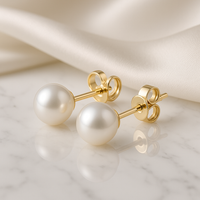 Akoya Pearl Stud Earrings (6–6.5mm)