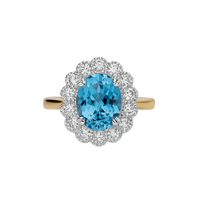 Aquamarine Kate Flower