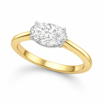 East-west 1.50ct oval diamond ring by Appleby Jewellers Dublin showcasing a sparkling solitaire design.