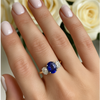 The "Tulip" with Sapphire and Diamond