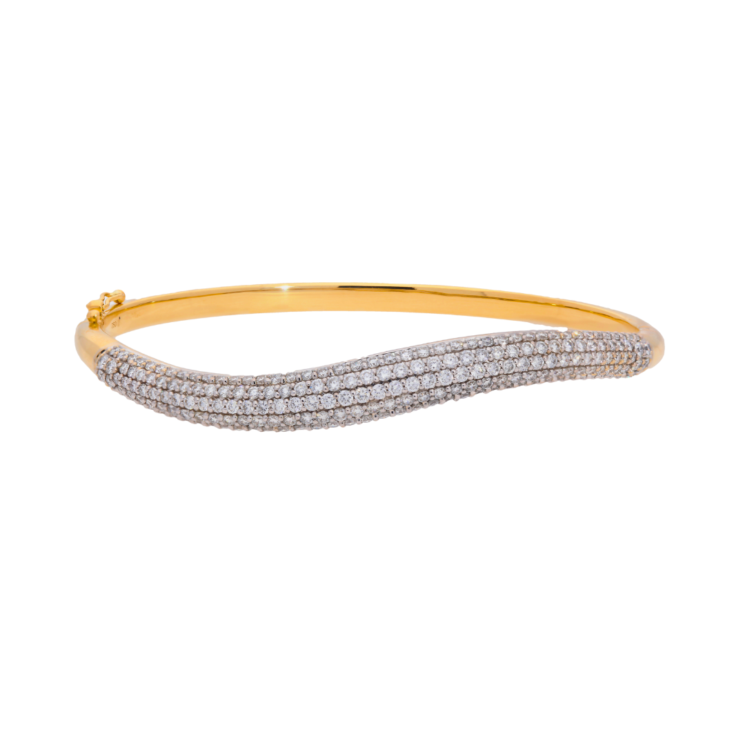 Diamond Wave Bangle