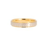 The Fishtail Etched Platinum Band