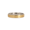 The Fishtail Etched Gold Band