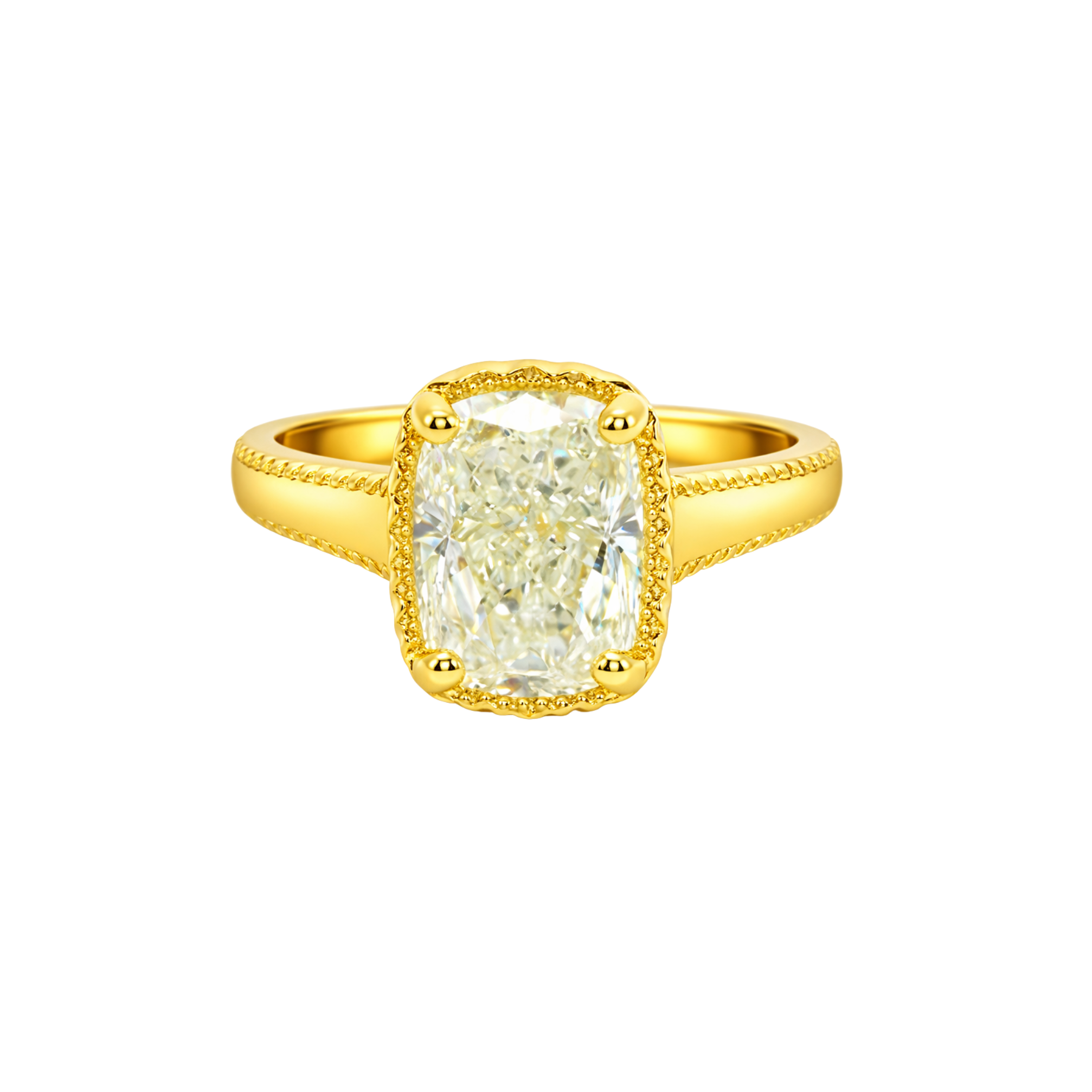 Elegant diamond ring called The Aurelia with 2.01ct diamond, showcasing a sparkling gemstone set in a stylish band.