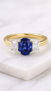 The "Ascot" with Sapphire and Diamond