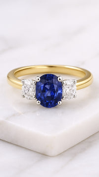 The "Ascot" with Sapphire and Diamond