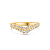 The Verona Diamond Chevron Wedding Band