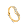 The Verona Diamond Chevron Wedding Band