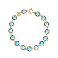 JAIPUR COLOUR  18ct yellow gold bracelet with topaz