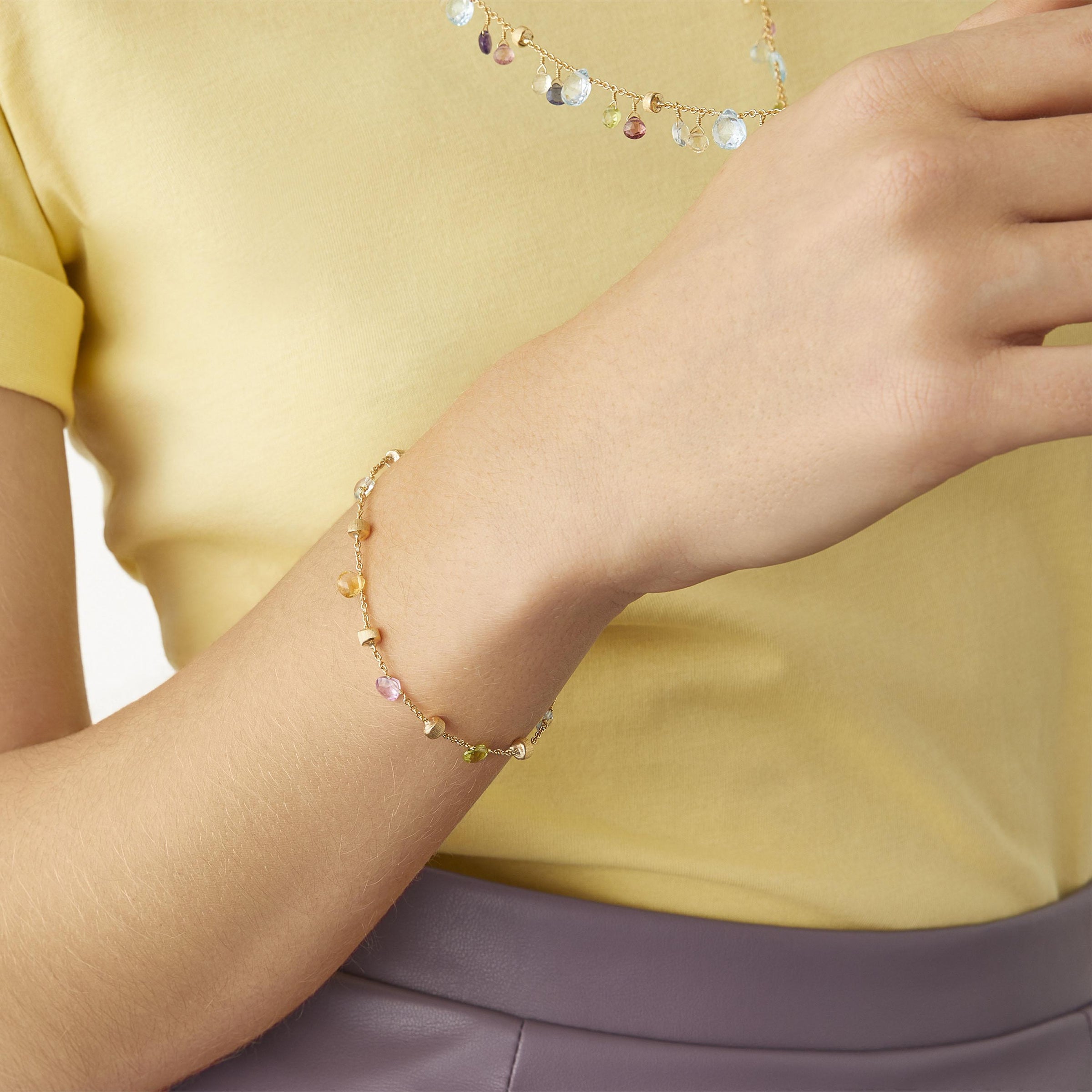 Paradise Mixed Gemstone Single Strand Bracelet - Appleby Jewellers Dublin