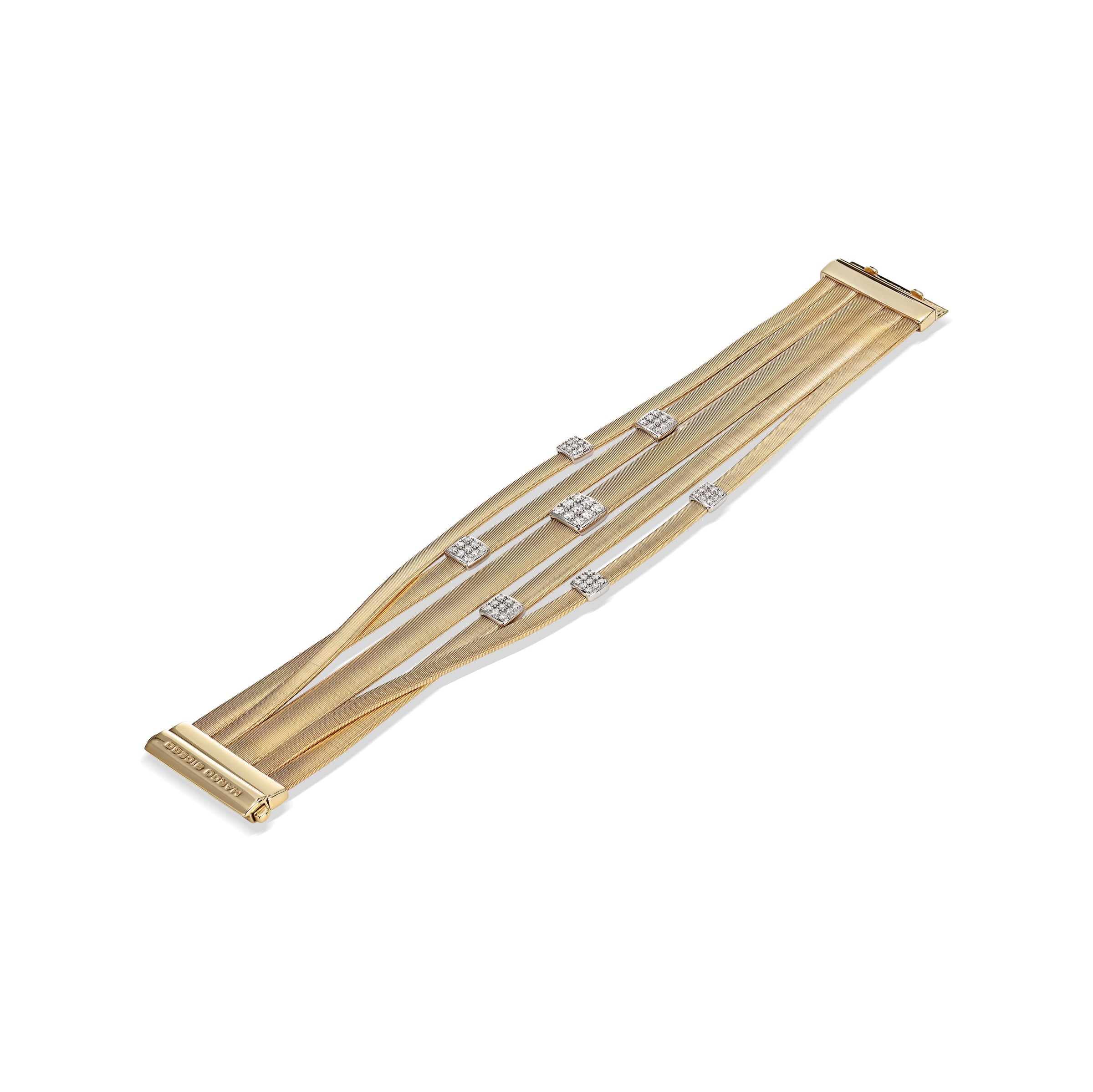 Masai three-strand bracelet with diamond pavé - Appleby Jewellers Dublin