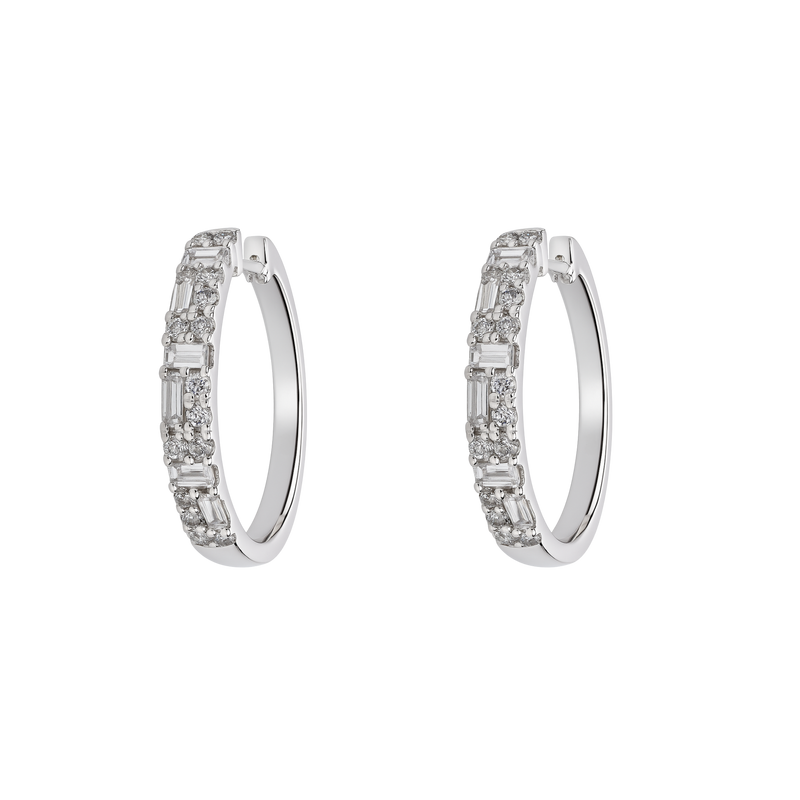 The Parisienne Diamond Hoops - Appleby Jewellers Dublin