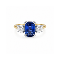 The Trinity Blue Sapphire Ring (4.06ct)