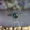 Green Sapphire Heritage Ring