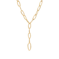 Jaipur 18ct yellow gold lariat oval link necklace - Appleby Jewellers Dublin