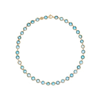 JAIPUR 18ct yellow gold necklace with topazes